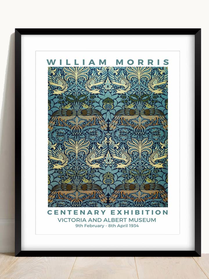 William Morris Print, Peacock and Dragon Design for wholesale by AwalkonthewildsideUK