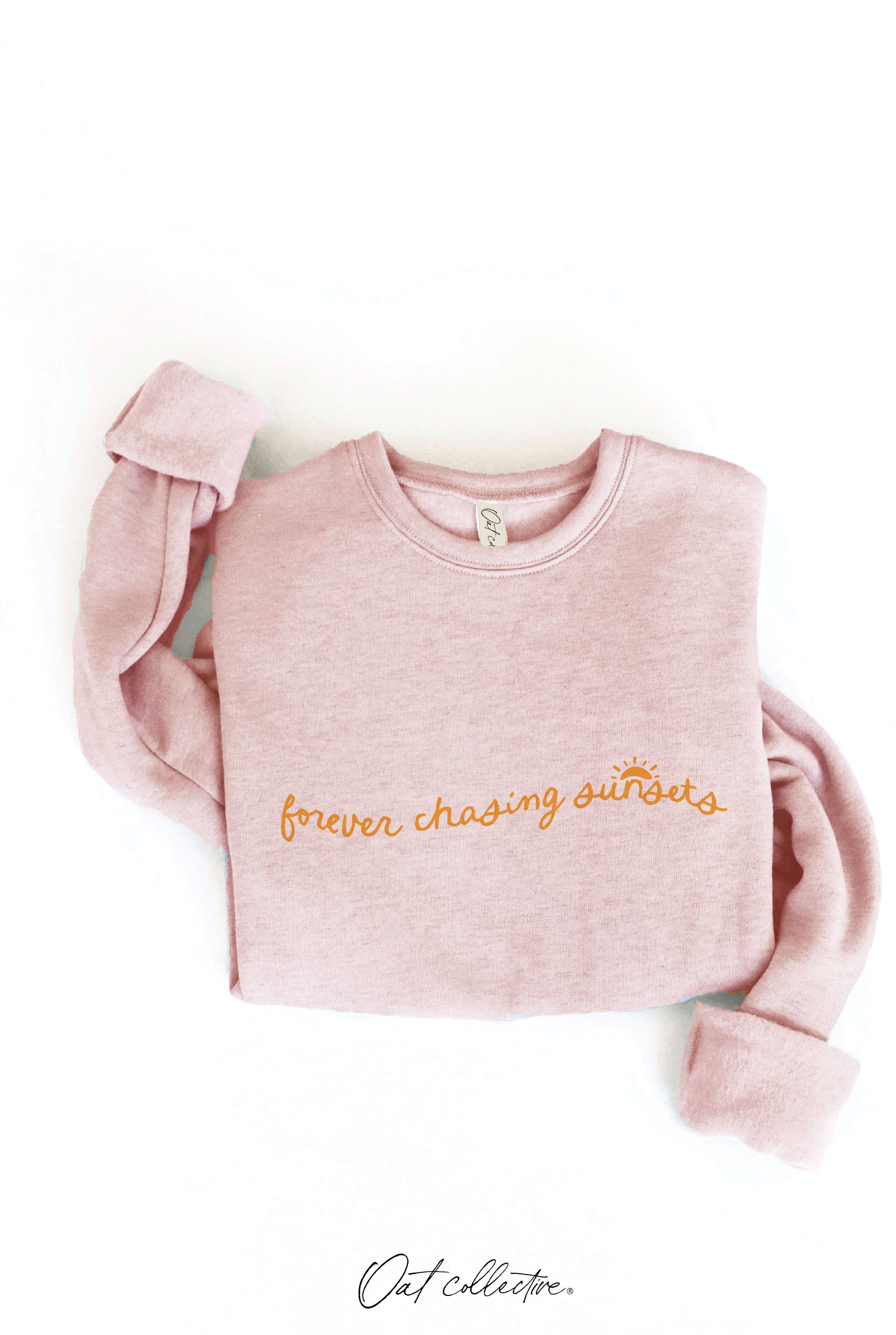 OAT COLLECTIVE - Wholesale Graphic Sweatshirt - Women's - FOREVER CHASING SUNSETS  Graphic Sweatshirt14