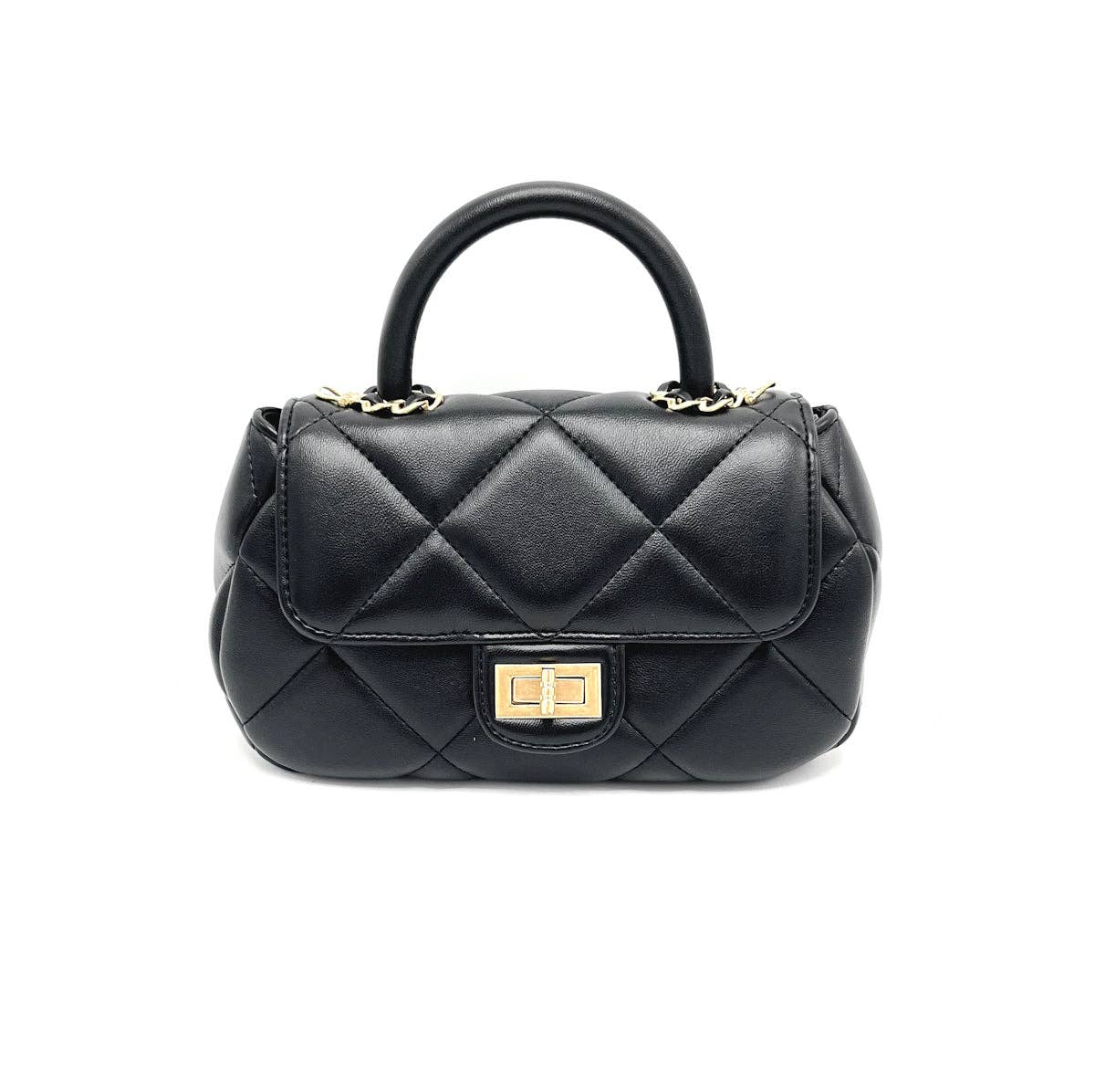 Suie Valentini srl – Großhandel Henkeltasche – Damen – Mini-Kettenhandtasche aus echtem Leder, Art. 25052