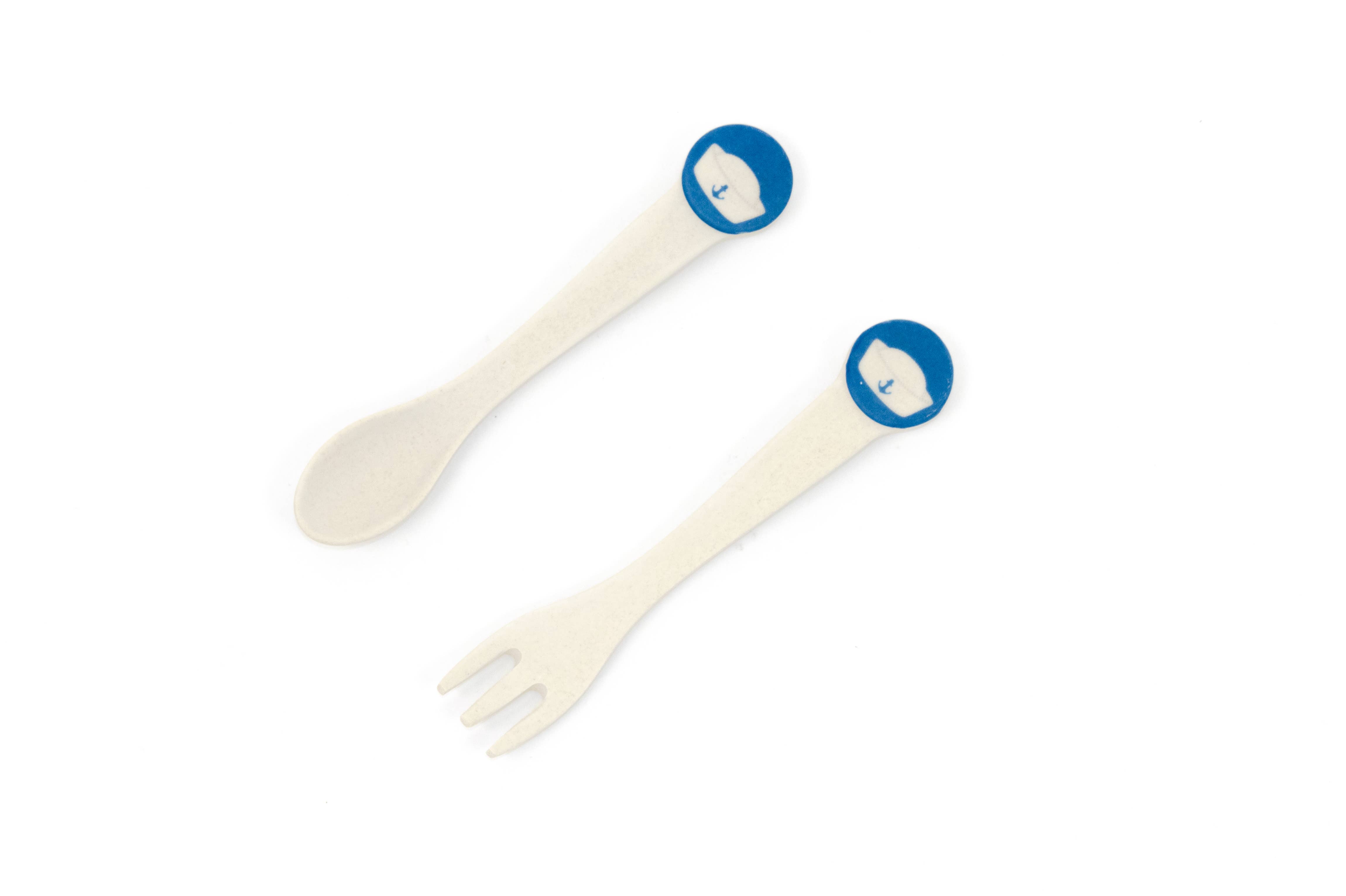 Bamboozle - Wholesale Flatware set – Kids & Baby - Sailboat Fork and Spoon
