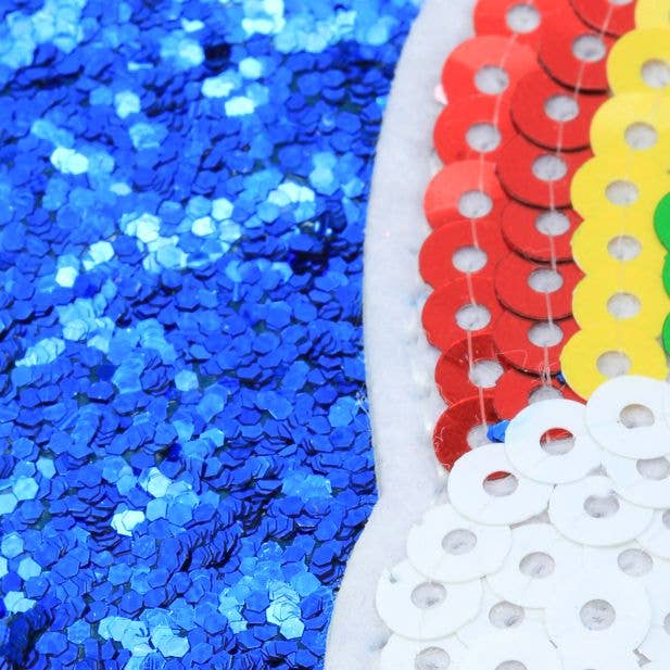 Inca UK - Wholesale Coin Purse - Kids - Glitter Zip Purse With Rainbow Motif 11 X 9cm2