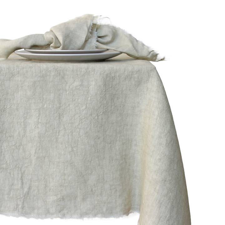 Giardino Segreto - Wholesale Tablecloth - TORN pure linen tablecloth