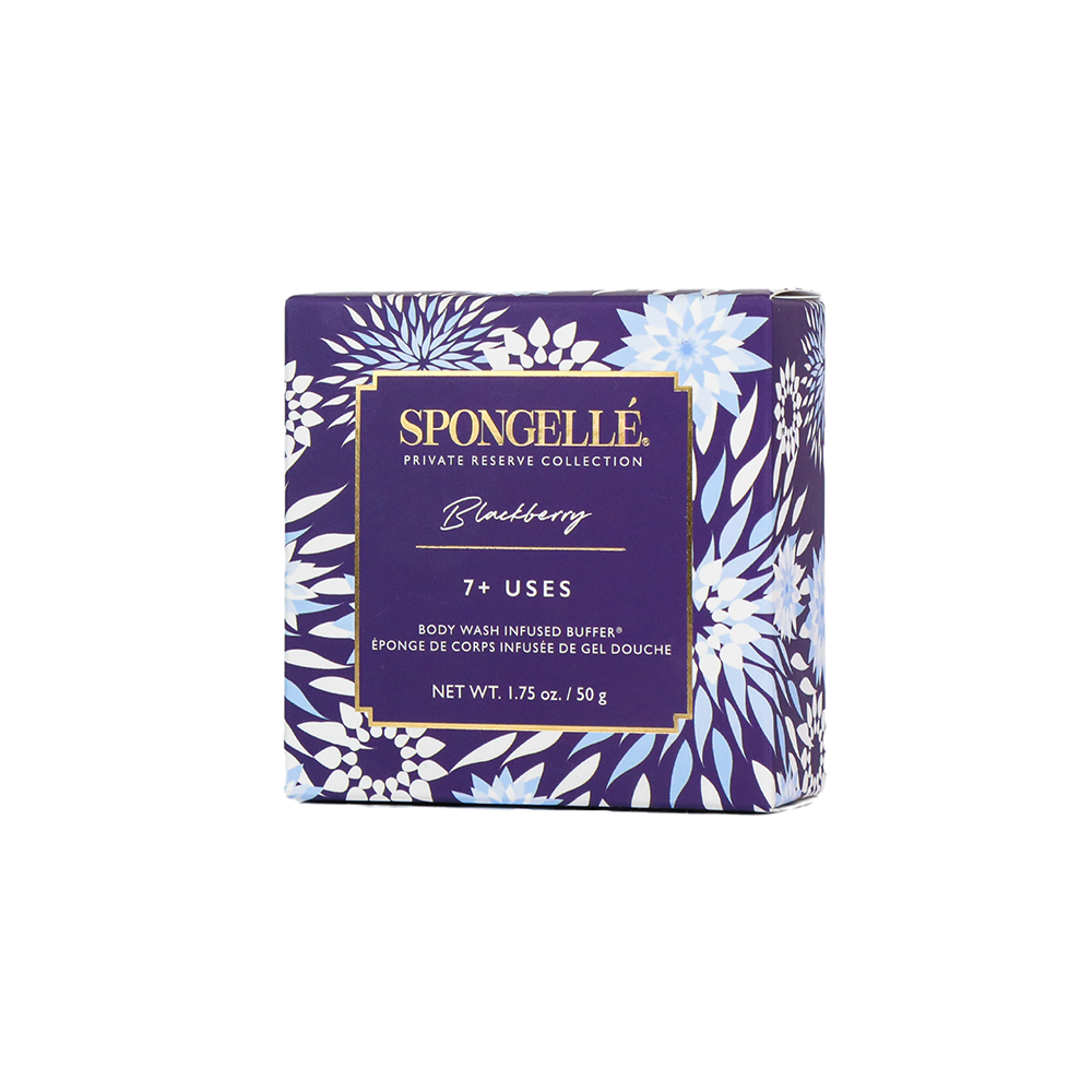 Spongellé | Christmas 2025 | Stocking Stuffers | Gifts – Großhandel Badepuff/-schwamm – Brombeere Private Reserve Spongette | Seifenschwamm | Seifig1