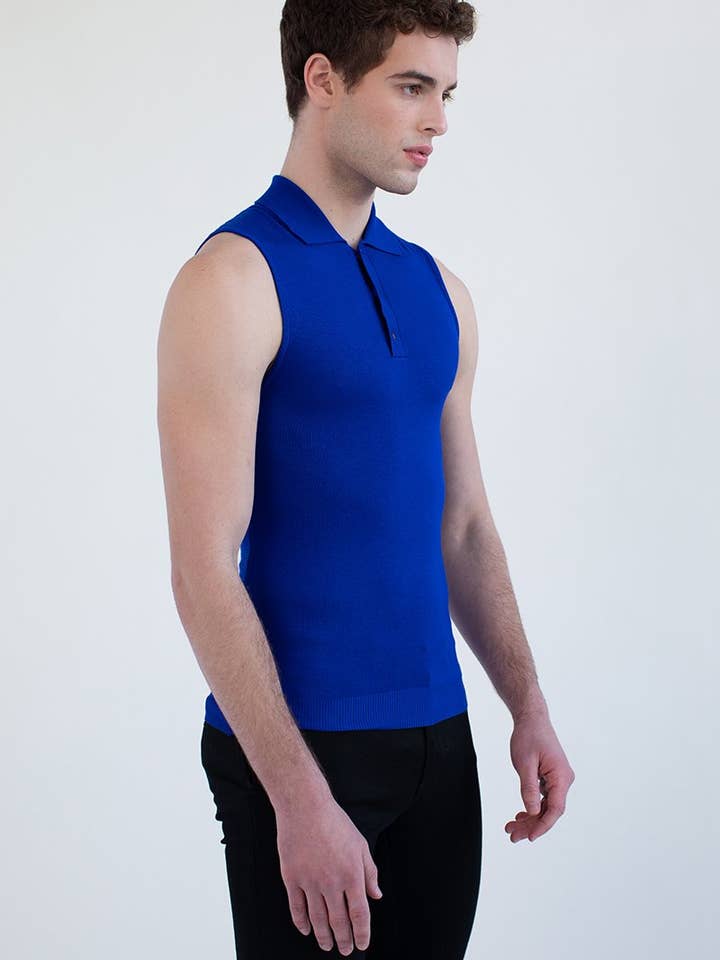 Polo Knit Tank for wholesale by FANG