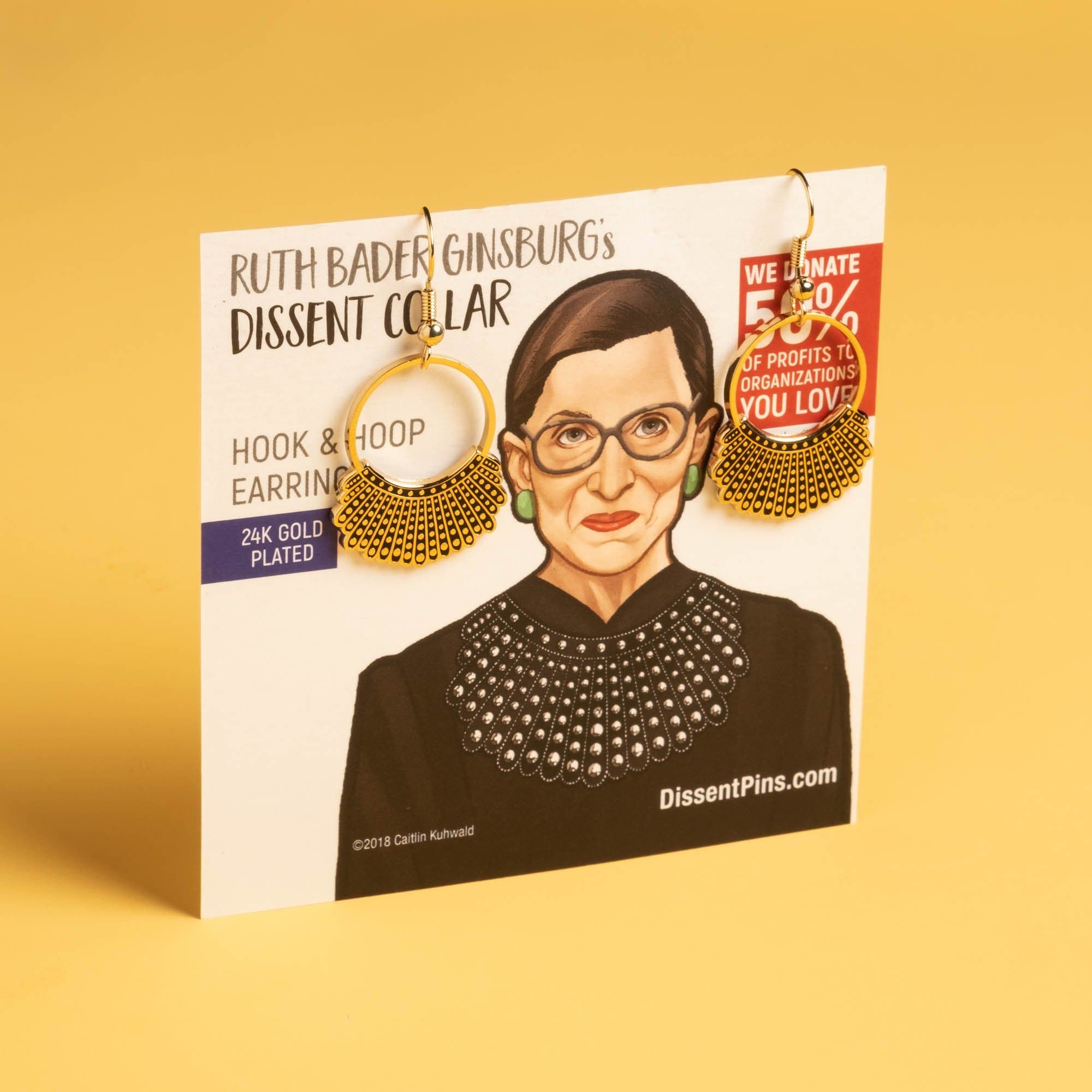 Dissent Pins - Wholesale Dangle Earrings - Dissent Collar Hook and Hoop Earrings6