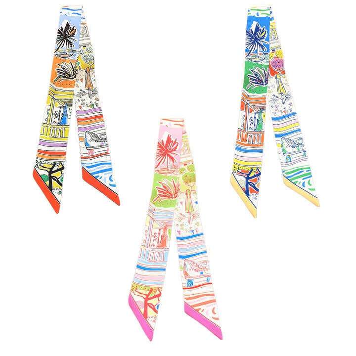 Palm Parade Scarf (Plain or Knotted) for wholesale by Deep South Originals Inc.