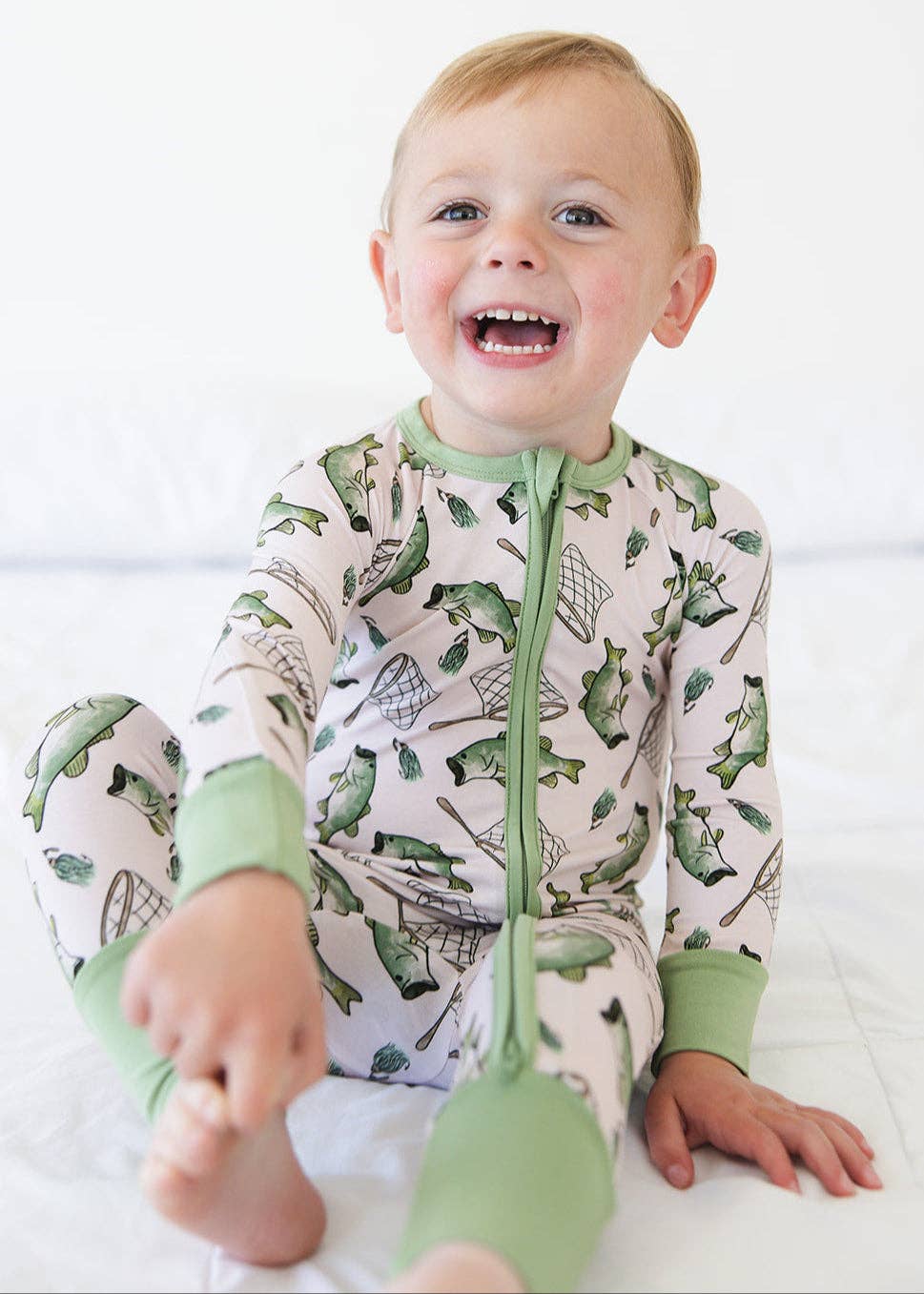 Charlie Lou Baby - Wholesale Jumpsuit - Baby - Bamboo Rompee™ | Gone Fishin'4