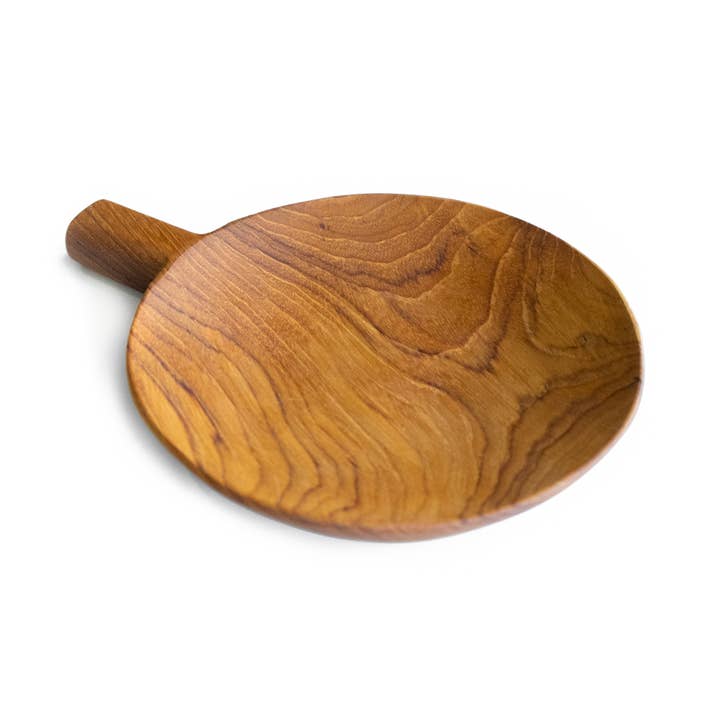 Bali Harvest – wholesale Serveringsfat – Teak trä paddel platta - servering maträtt bricka med handtag