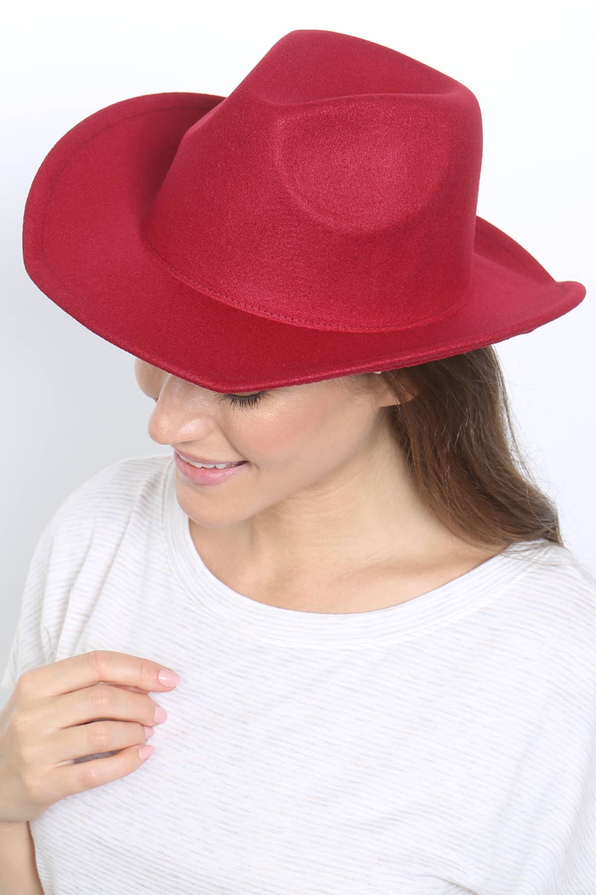 MYS Wholesale Inc - Wholesale Fedora - Women's - Women's Trendy Felt Fashion Brim Hat2