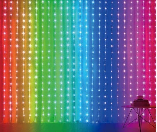 Seasonal LLC - Wholesale String Lights - Vivvi App-Based Customizable, Color-Changing Indoor/Outdoor Curtain Lights, 6ft x 6ft1