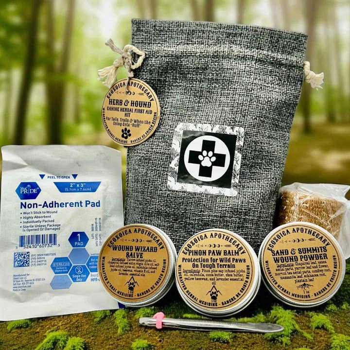 Herb & Hound First Aid Kit for Dogs for wholesale by Ecozoica Apothecary