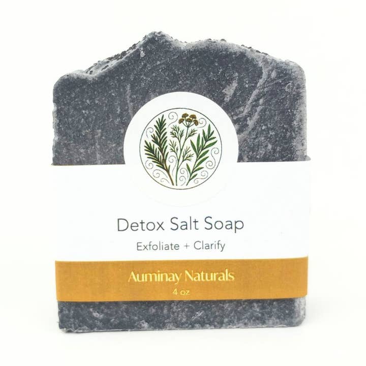 Auminay Naturals Detox Salt Soap - 4 oz for wholesale by Auminay Naturals