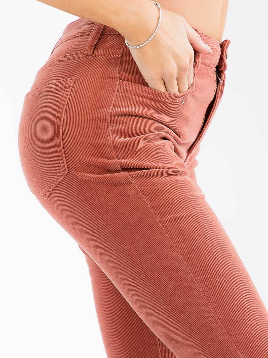 IWT Brands – wholesale Pants – Women&#x27;s – BSTSIP6144A- Corduroy high-waist bell bottom pants 1