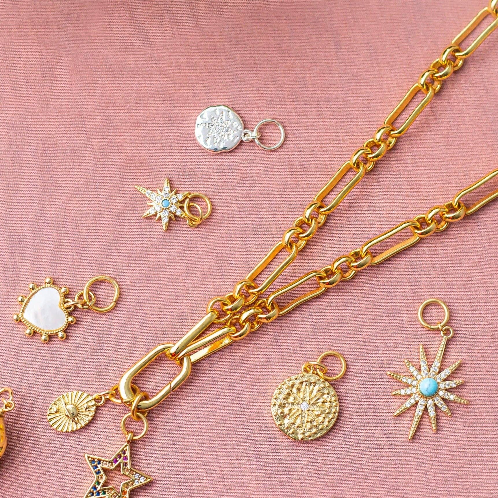 Ashiana London - Wholesale Individuele bedel/hanger - Roma Silver Muntpakket van 42