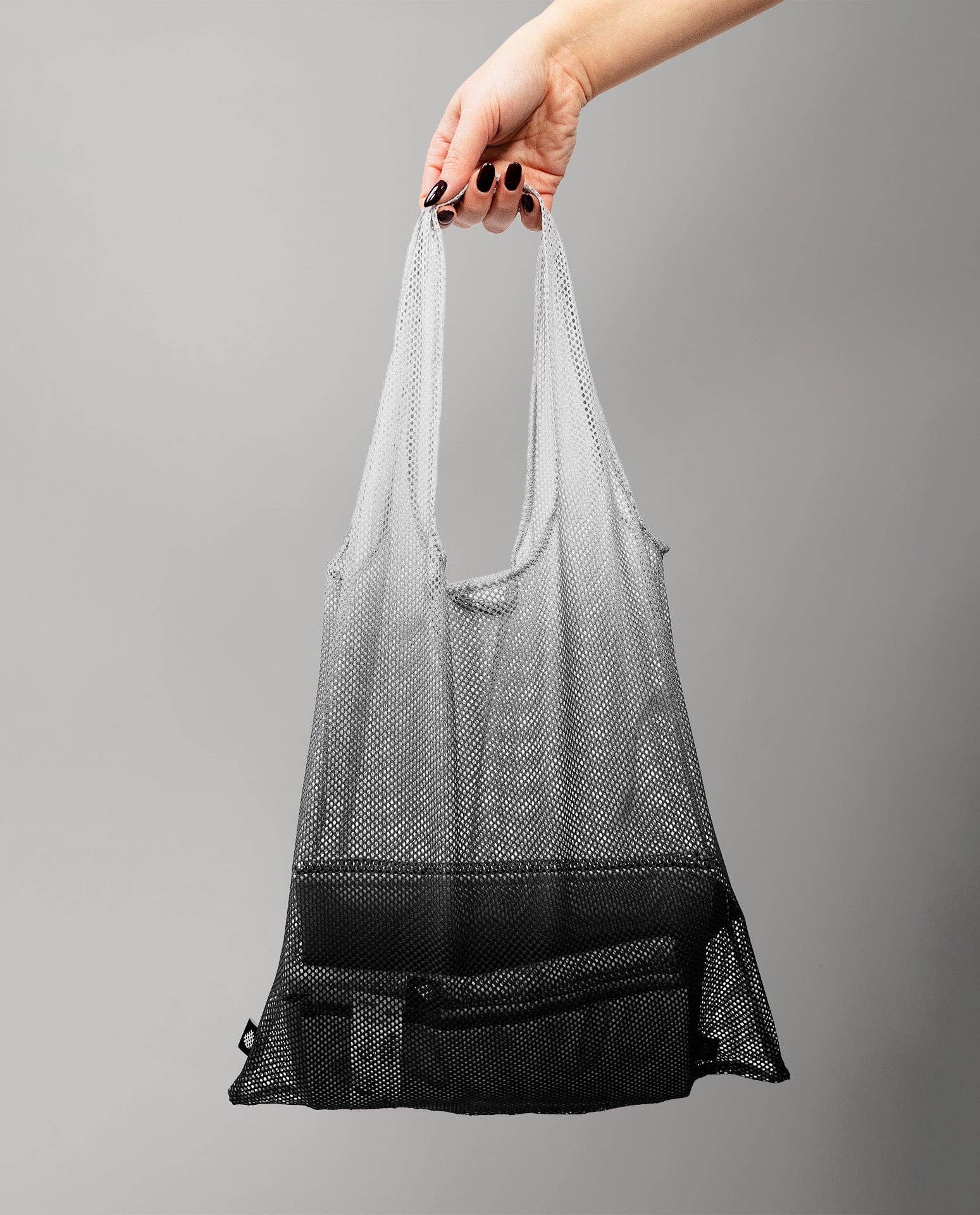 Arpe - Wholesale Grocery/Shopping Bag - Mesh Bag Charcoal Gray2