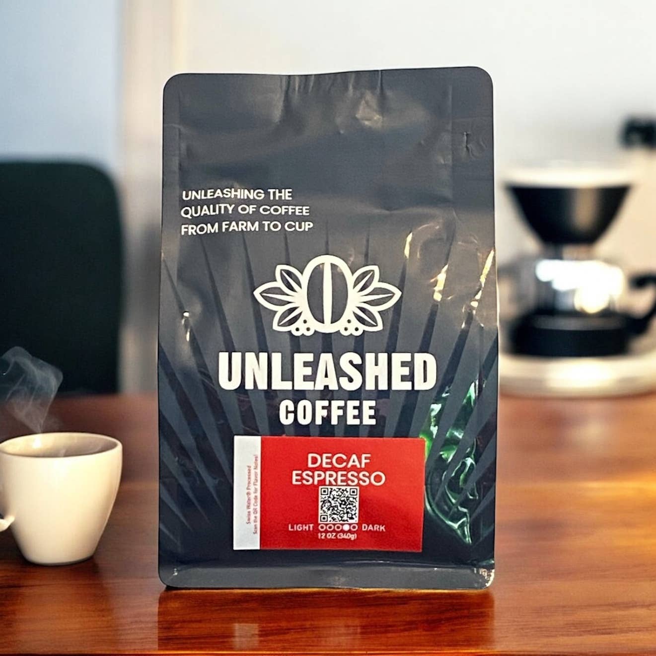 Unleashed Coffee Co LLC - Wholesale Coffee Beans - Decaf Espresso -Swiss Water® Decaf Coffee1