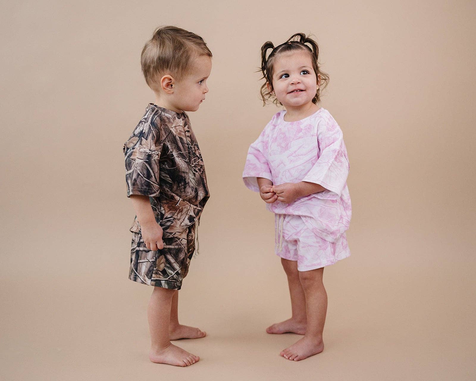 Lucky Panda Kids - Wholesale Top & Short Set - Kids - Shorts Set | Pink Camo4
