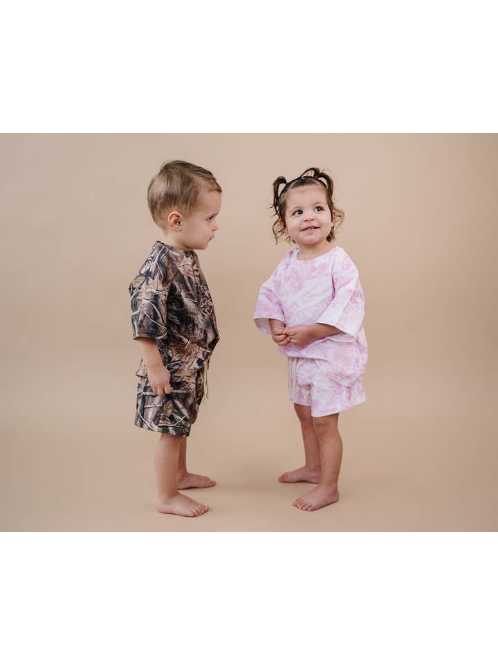 Lucky Panda Kids - Wholesale Top & Short Set - Kids - Shorts Set | Brown Camo14