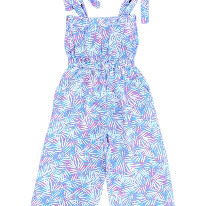 Tropical Palms Pink Jumpsuit for wholesale by TukTuk Designs