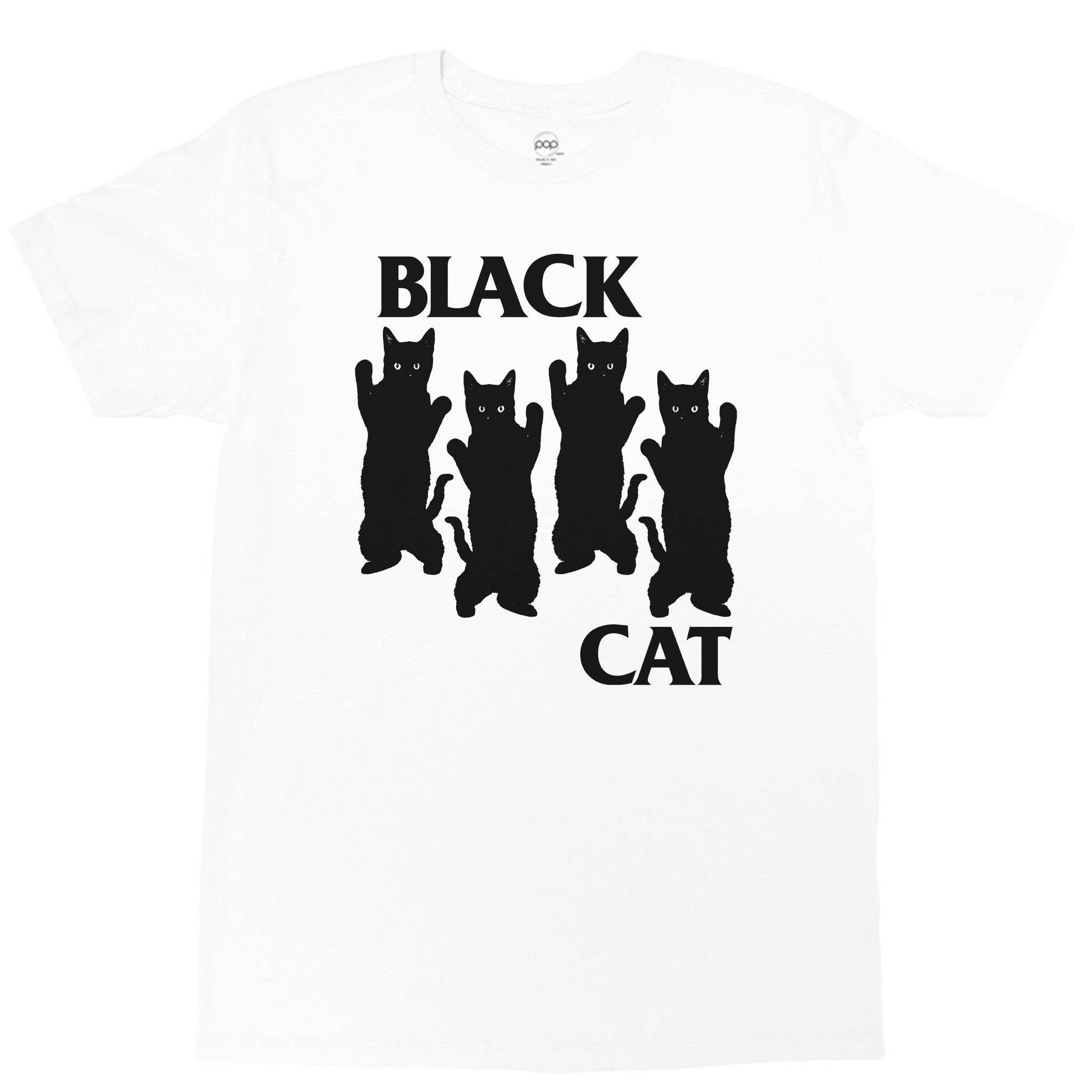 Weiss Black Cat Klassisches T-Shirt für den Großhandel auf Faire0