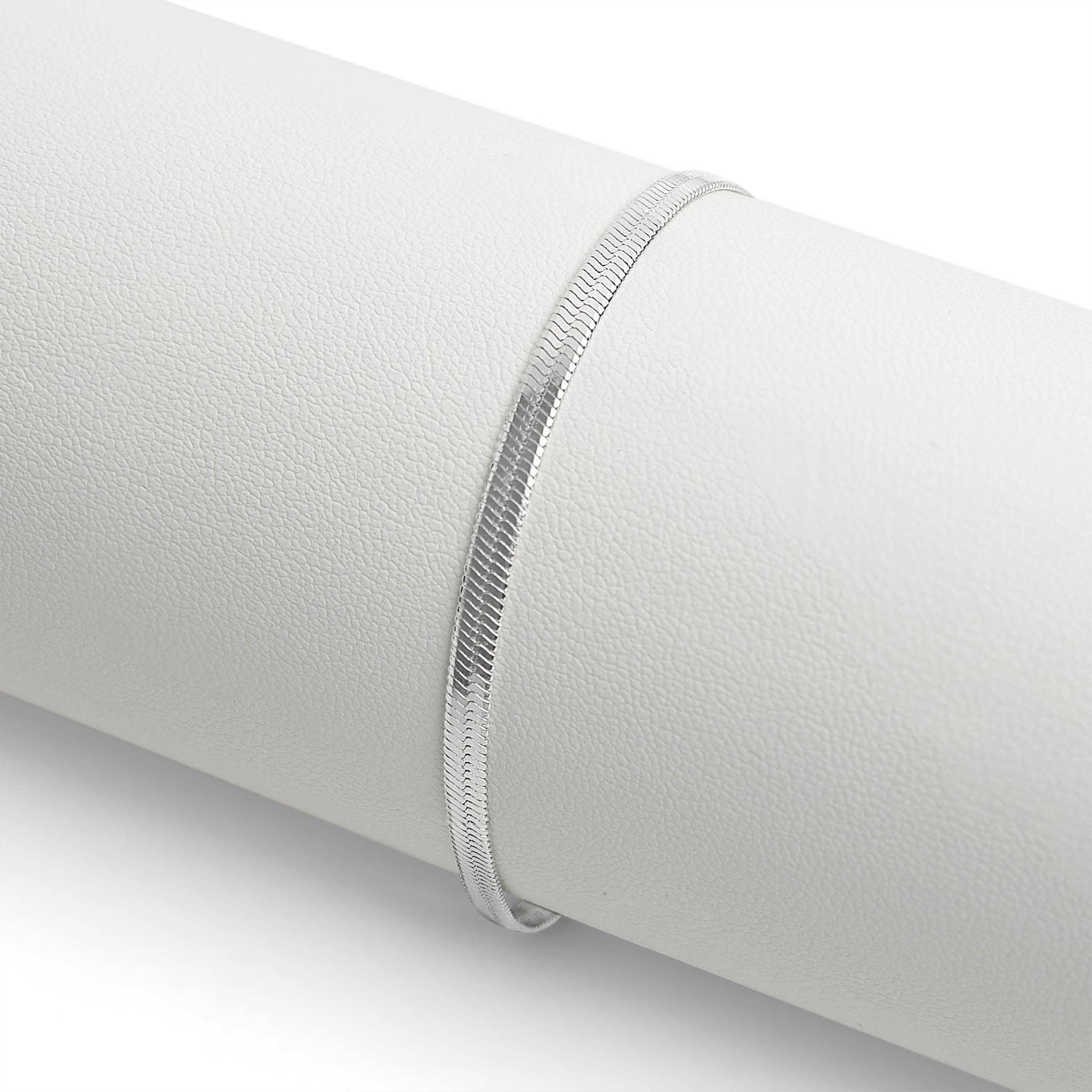 WJW - Vendita all'ingrosso Bracciali a catena e a maglie - Bracciale a catena a spina di pesce in acciaio inossidabile4