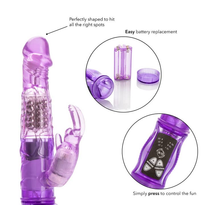 CalExotics - Wholesale Sex Toy - Jack Rabbit® Petite Jack Rabbit® - Purple9