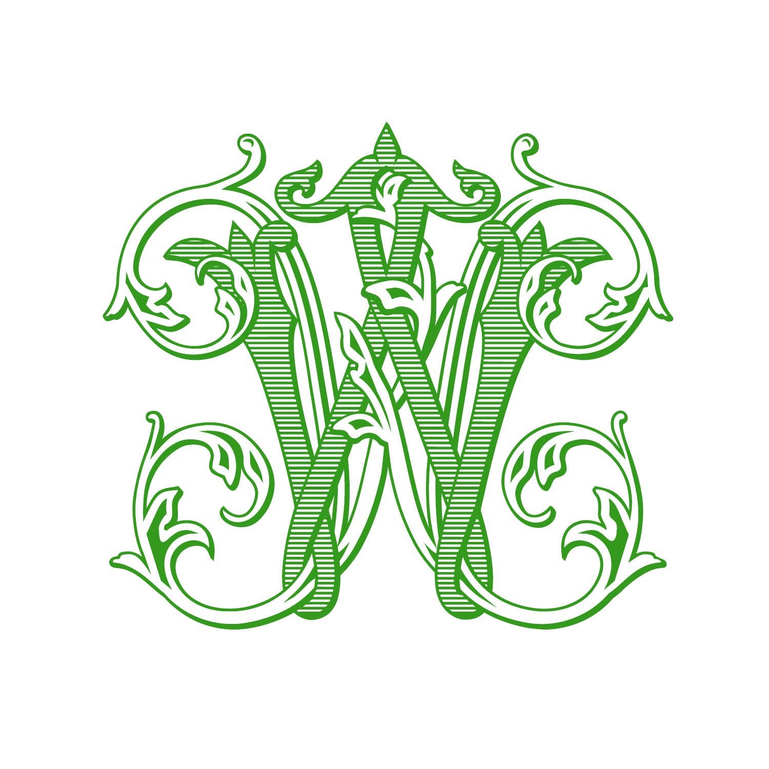 The French Bee & Co – wholesale Plant pot – Champagne Bucket Chinoiserie Monogram min 4 pieces assrtd4