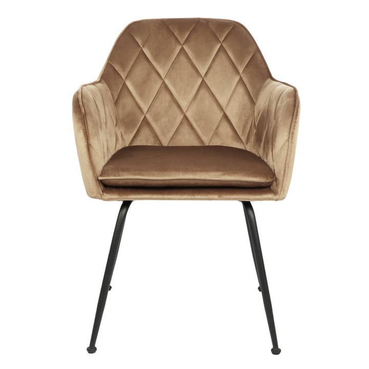 Velvet Spisebordsstol Guld for engroshandel hos TONES Furniture