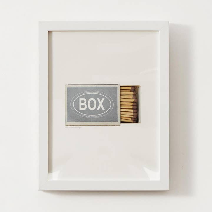 Nantucket Chicken Box Matchbox Art Poster for wholesale by Coastal Ave. Design