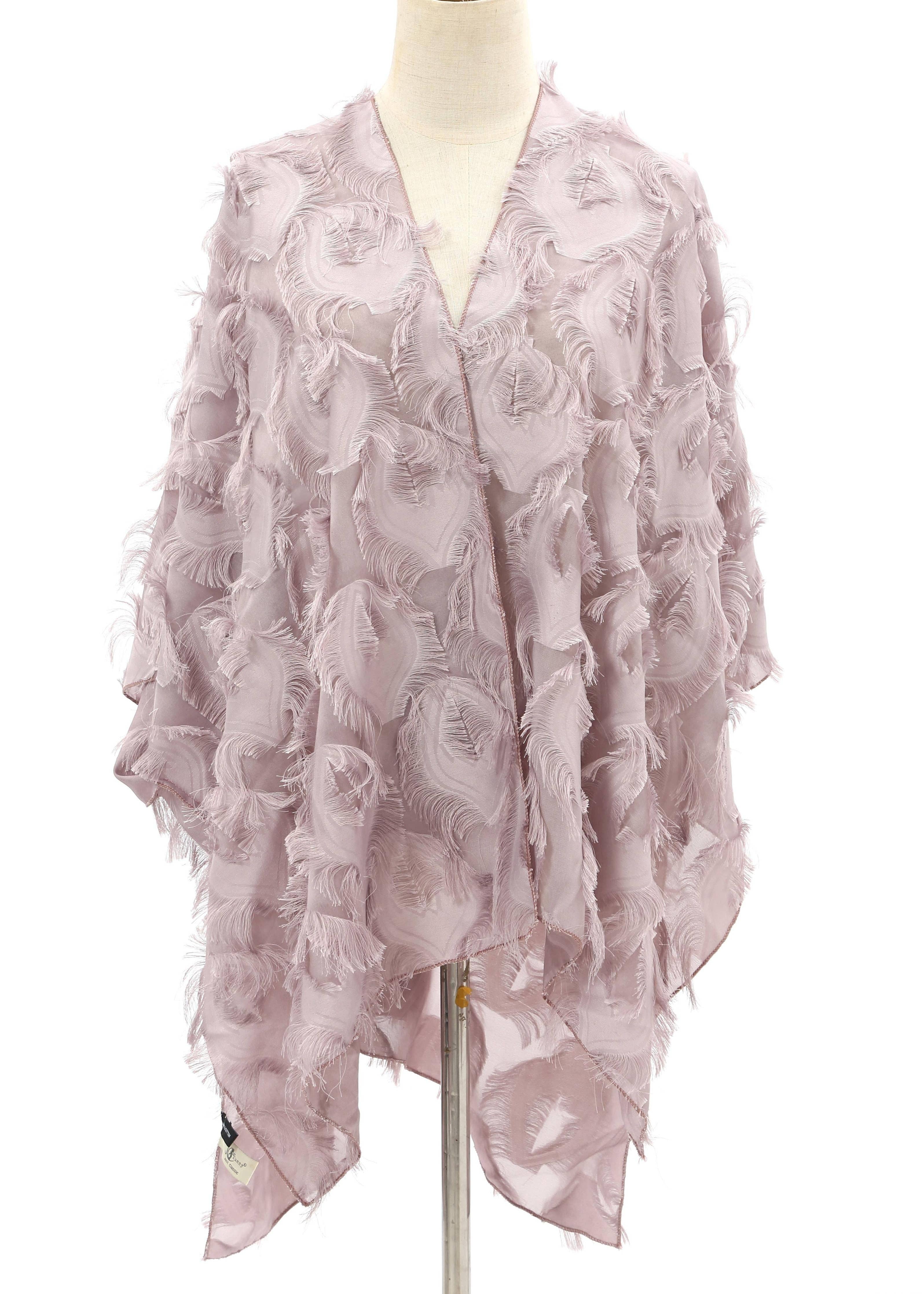 JC Sunny Fashion - Wholesale Kimono - Women's - JC060283 Elegant 3D Feather Fringe Eyelash Kimono/Cover-Up22