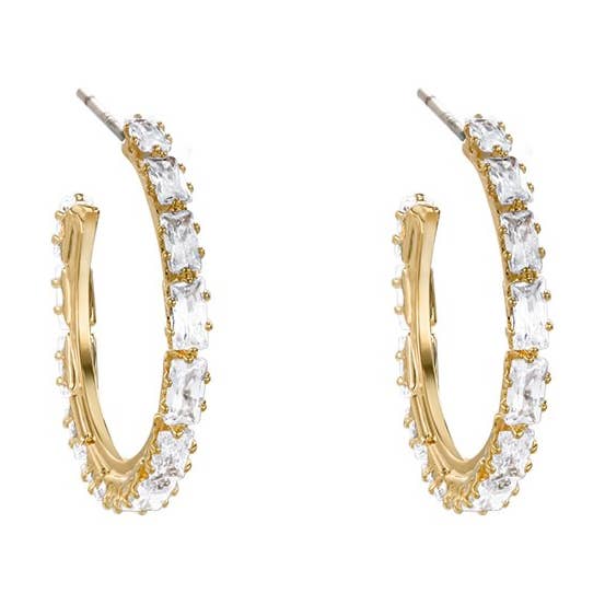 Kristin Pave Hoops for wholesale by Kriya Veda