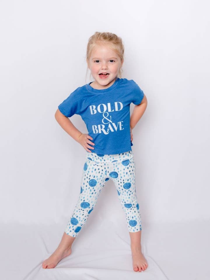 My Petite & Me - Wholesale Top & Pant Set - Kids - Girls Activewear Bold and Brave Pants and Shirt Set1