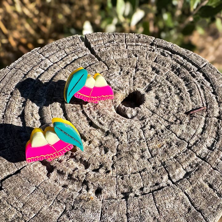 Little Geraldine - Wholesale Stud/post earrings - Eucalyptus Stud4