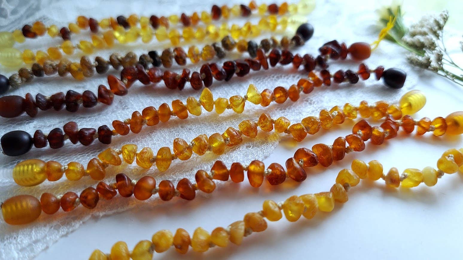 Amber Auksas - Wholesale Bangle Bracelet - Kids & Baby - Raw Lemon Baltic Amber Bracelet 🍋 w/ Tag & COA 🍋 GIA4