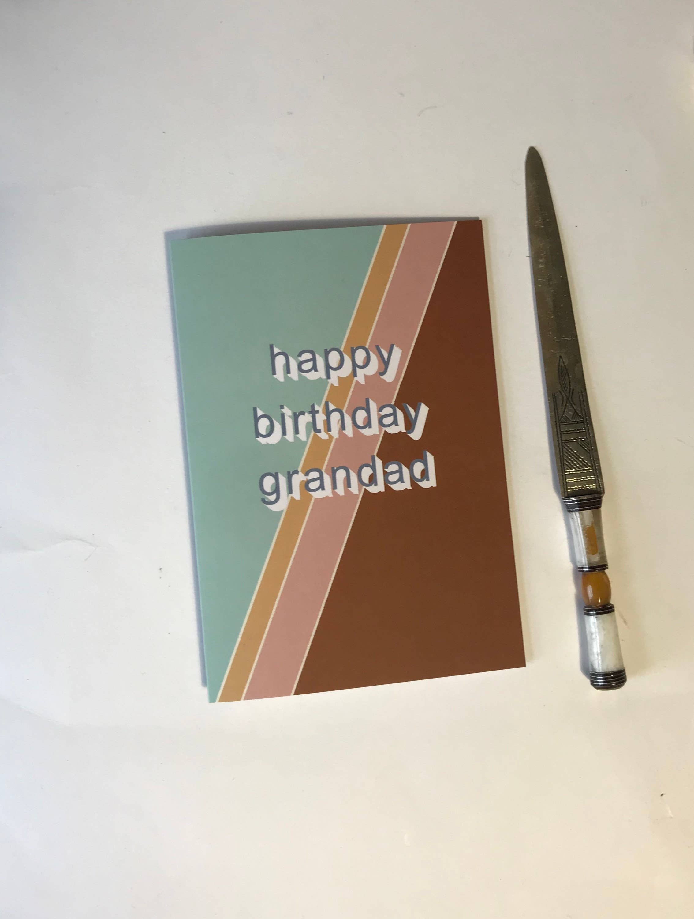 Lise Marie prints - Wholesale Birthday Card - Happy Birthday Grandad Greetings Card LM0422