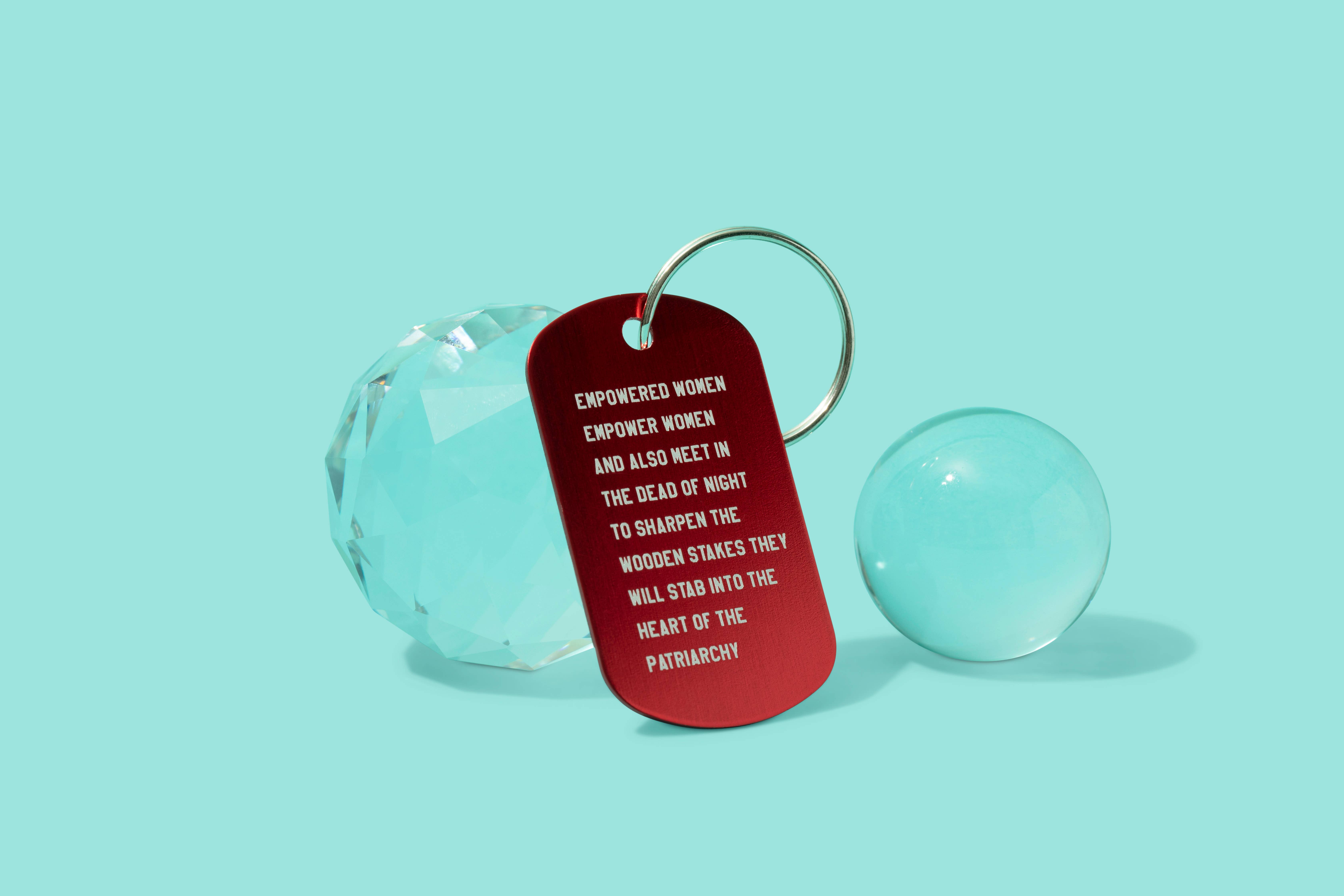 GetBullish - Wholesale Keychain - Women's - Feminist Mini Keychain Empowered Women 🗡🗡🗡2