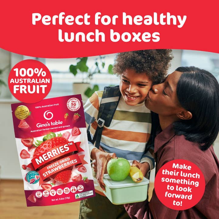 Gina's Table - Wholesale Dried/Dehydrated Fruit - Freeze Dried Strawberries - 10 pack7