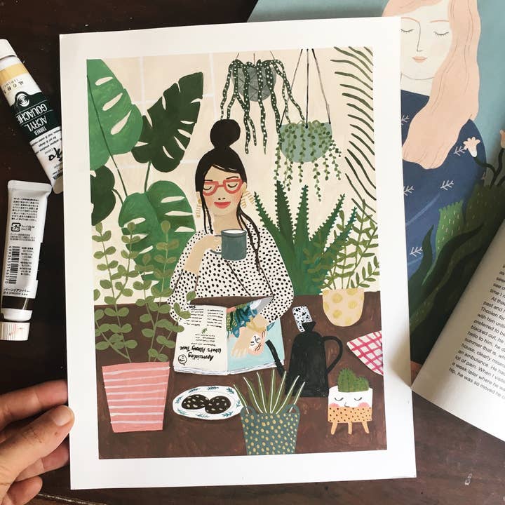 Fotini Tikkou Illustration - Wholesale Art Print - SUNDAY MOOD