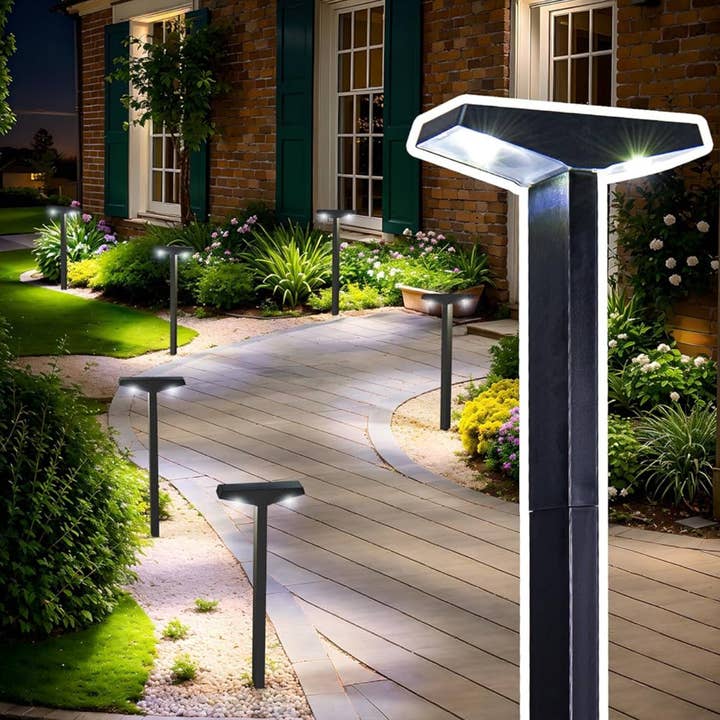 SmartYard Solar Modern Pathway Lights, 6 Pack -15 Lumen for wholesale by OutdoorSolarOutlet