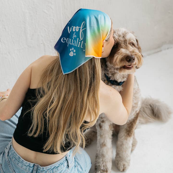 dexypaws - Wholesale Pet Bandana - Dog - Bandana "I Woof For Equality"