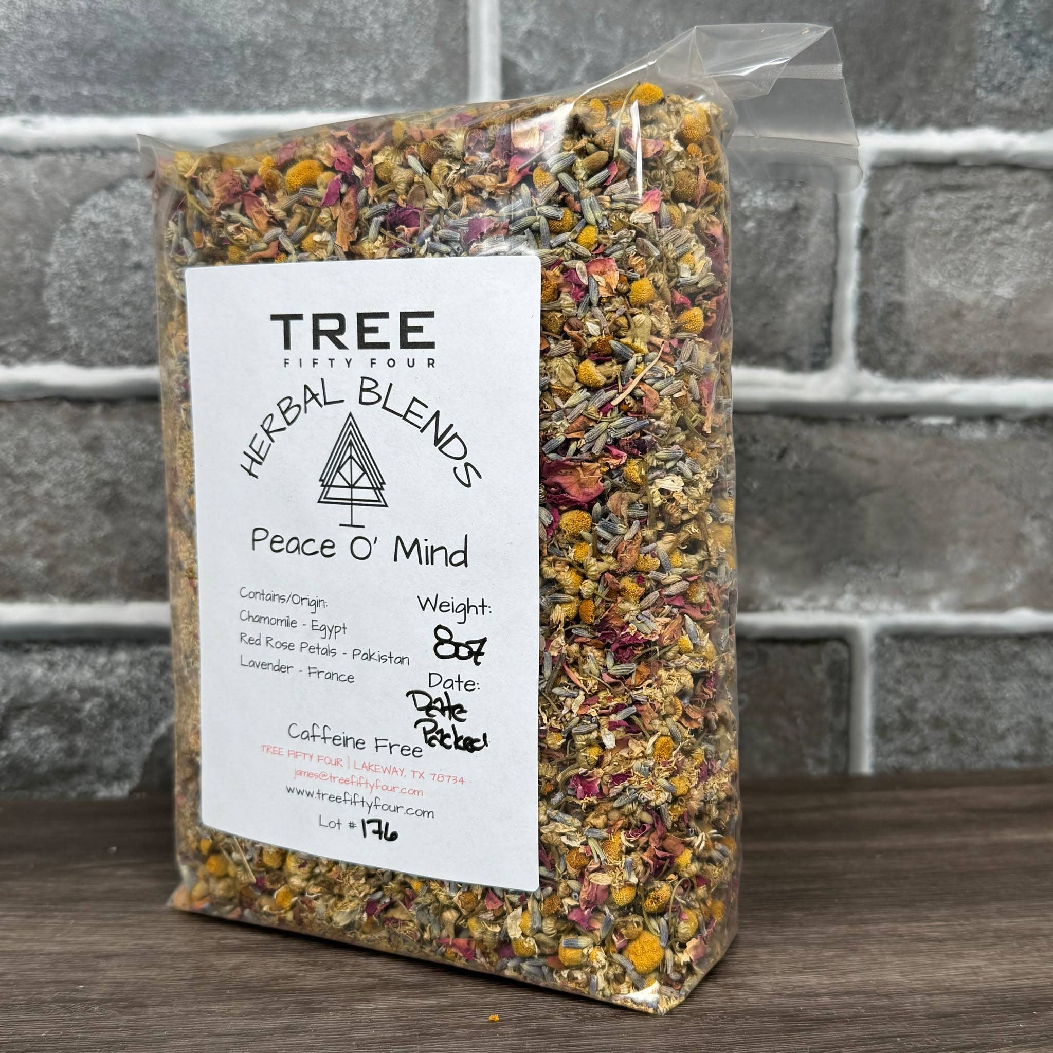 Tree Fifty Four - Wholesale Loose Tea - Peace O' Mind Herbal Tea Blend | 2oz - 1 KG | Bulk Tea6