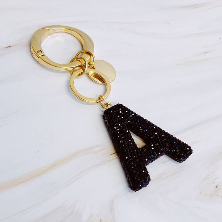 Ellison+Young - Wholesale Keychain - Women's - It Girl Glam Initial Key Chain16