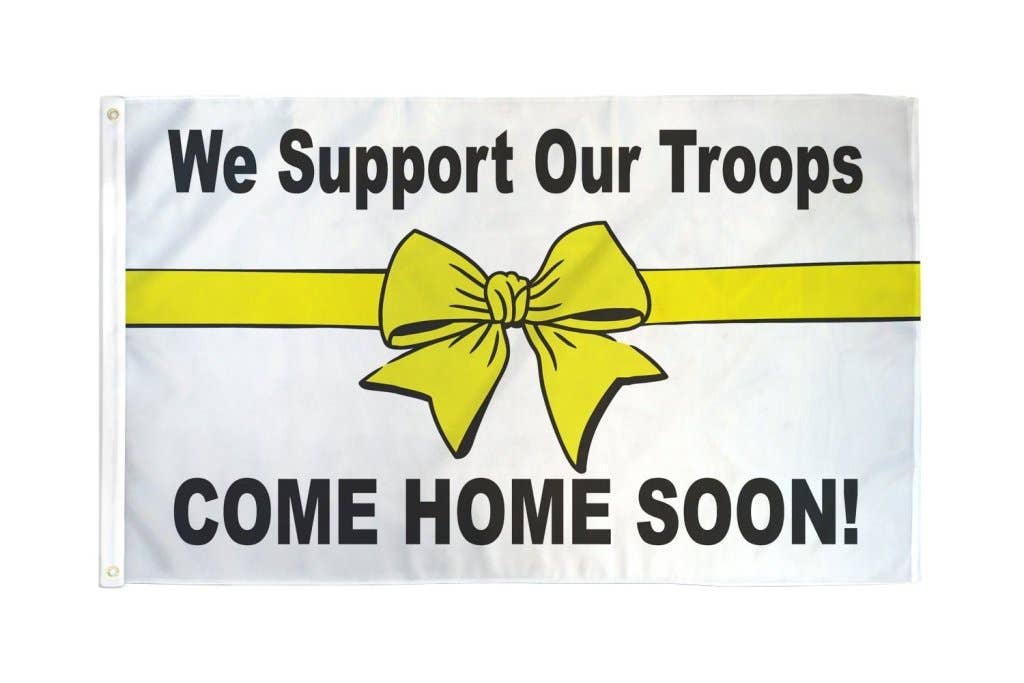 Flags Importer - Wholesale Flag - We Support Our Troops (Home) Flag 3x5ft Poly0