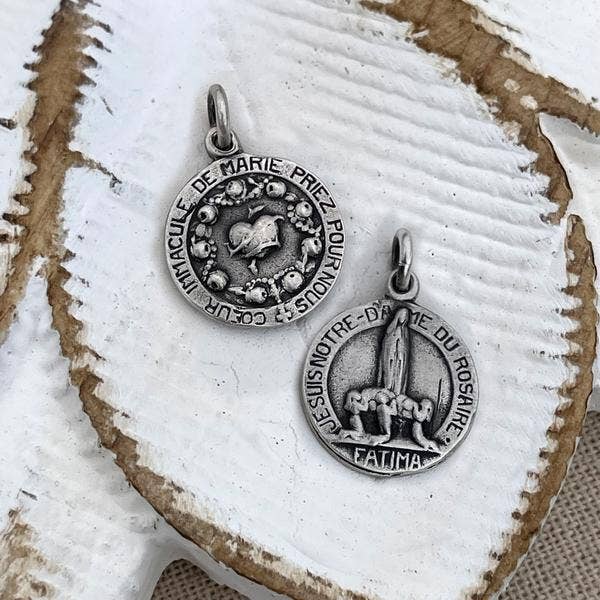 Heidi J Hale – Engroshandel Vedhæng/charm – Madonna Rosary dobbeltsidet charme