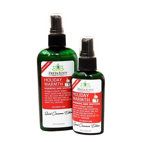 Spray per aromaterapia-Calore festivo per la vendita all'ingrosso da parte di Zeeta Body