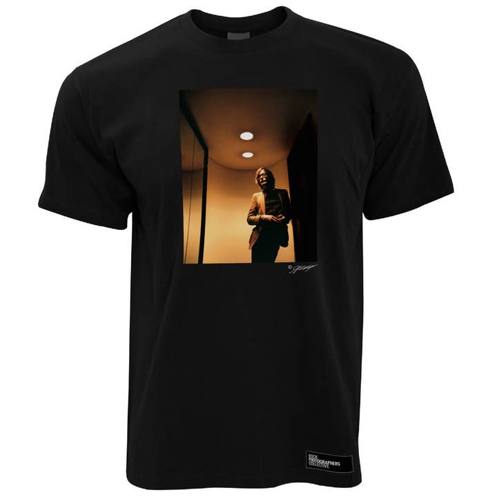 Jarvis Cocker, ICA London, 2005 (AC) Maglietta da uomo per la vendita all'ingrosso da parte di Rock Photographers Collective