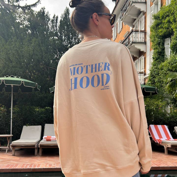 Adult Sweatshirt Motherhood blue and other Purchase Wholesale blau. Free Returns & Net 60 Terms on Faire trending on Faire.