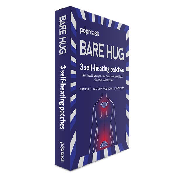 Popmask London - Wholesale Heating Pad - Bare Hug Muscle Self-Heating Patches – 3 Pack