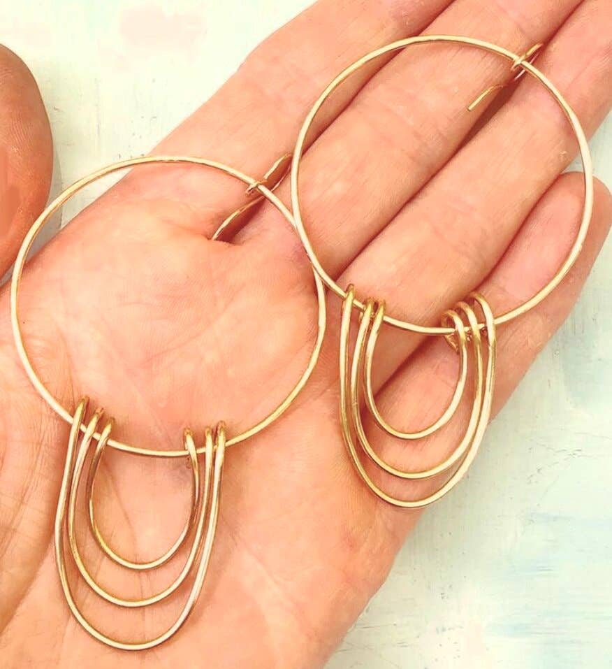 Brigid KO Designs - Wholesale Hoop Earrings - Geometric Hoop Earrings0
