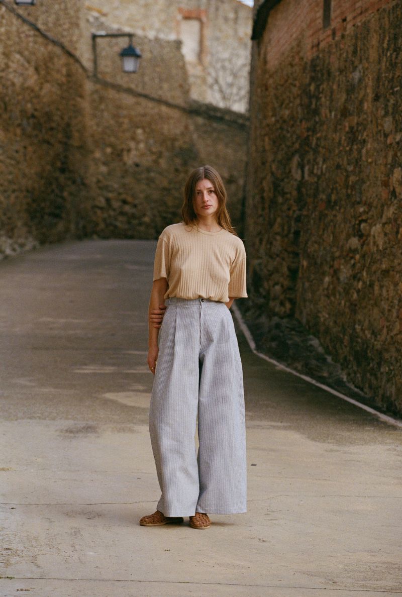 Nénés – Engroshandel Bukser - Dame – Justine bukser - blå striber4